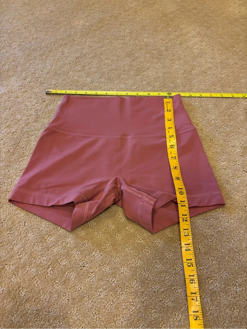 lululemon align high rise short 4” dark pink. Sz 6. Orig price 68 plus tax.